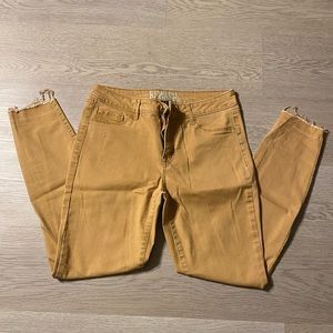 Yellow/Tan Skinny Jeans